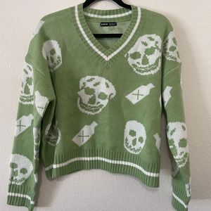 SHEIN Skull Sweater
